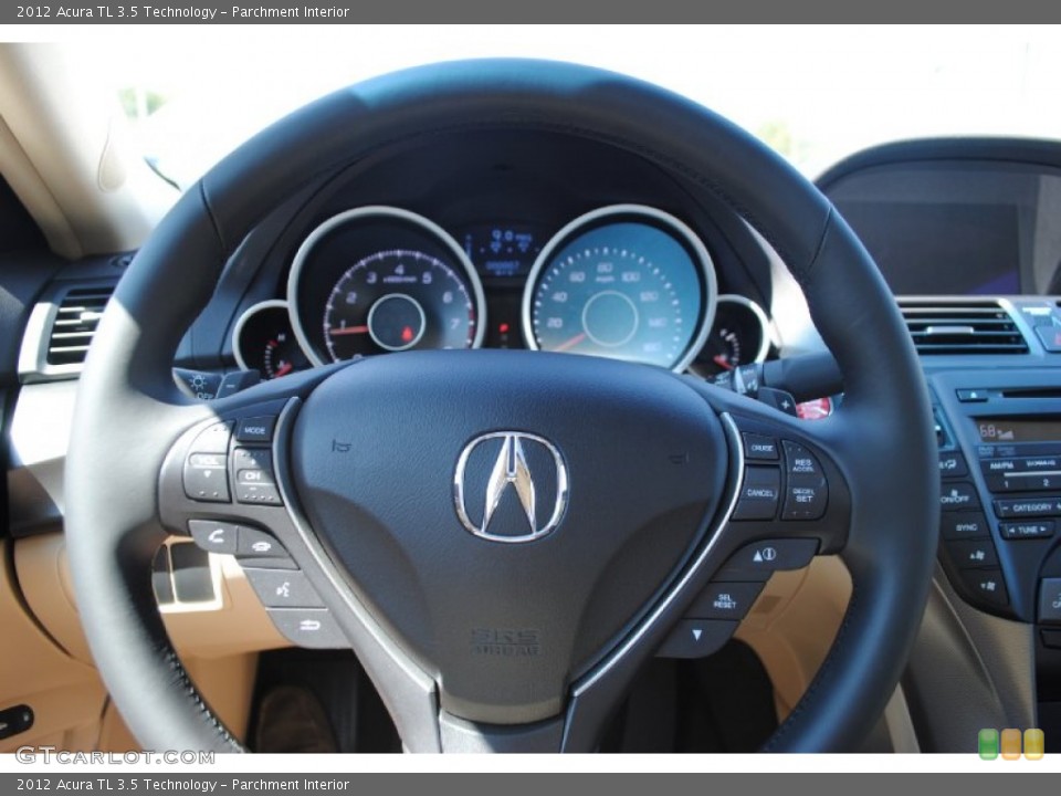 Parchment Interior Steering Wheel for the 2012 Acura TL 3.5 Technology #54601160
