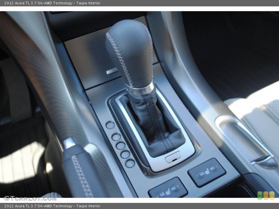 Taupe Interior Transmission for the 2012 Acura TL 3.7 SH-AWD Technology #54601337
