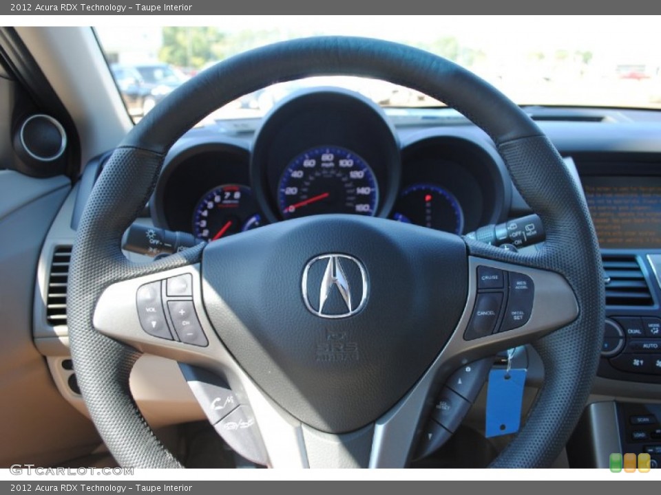 Taupe Interior Steering Wheel for the 2012 Acura RDX Technology #54601653
