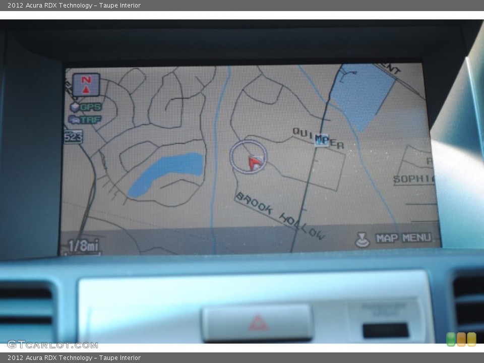 Taupe Interior Navigation for the 2012 Acura RDX Technology #54601667
