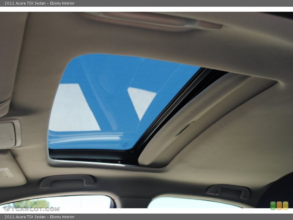 Ebony Interior Sunroof for the 2011 Acura TSX Sedan #54601796