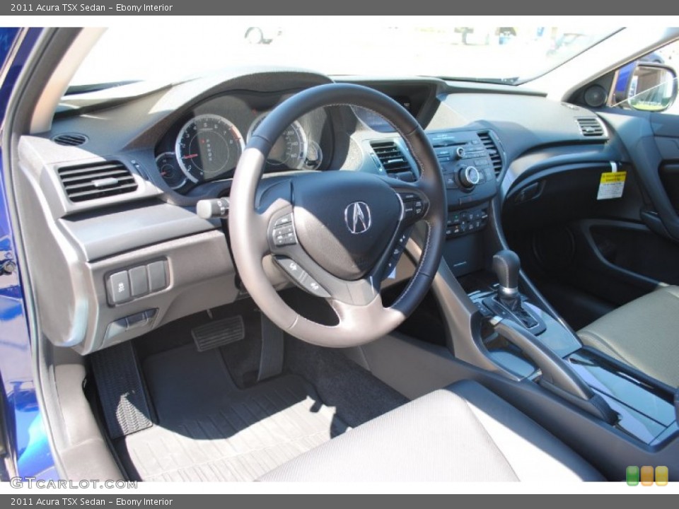 Ebony Interior Prime Interior for the 2011 Acura TSX Sedan #54601805