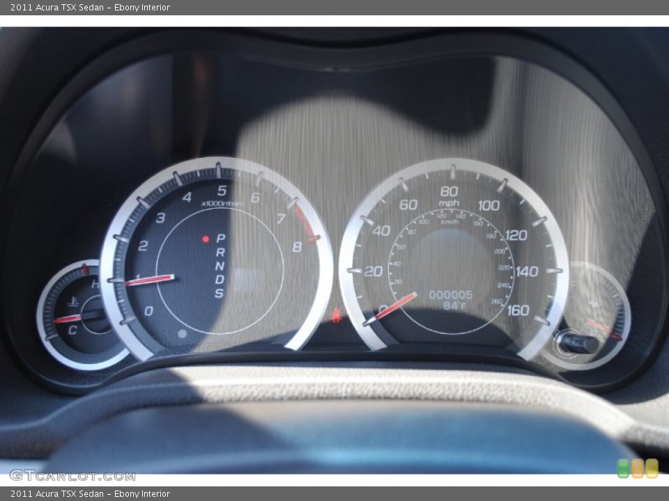 Ebony Interior Gauges for the 2011 Acura TSX Sedan #54601823