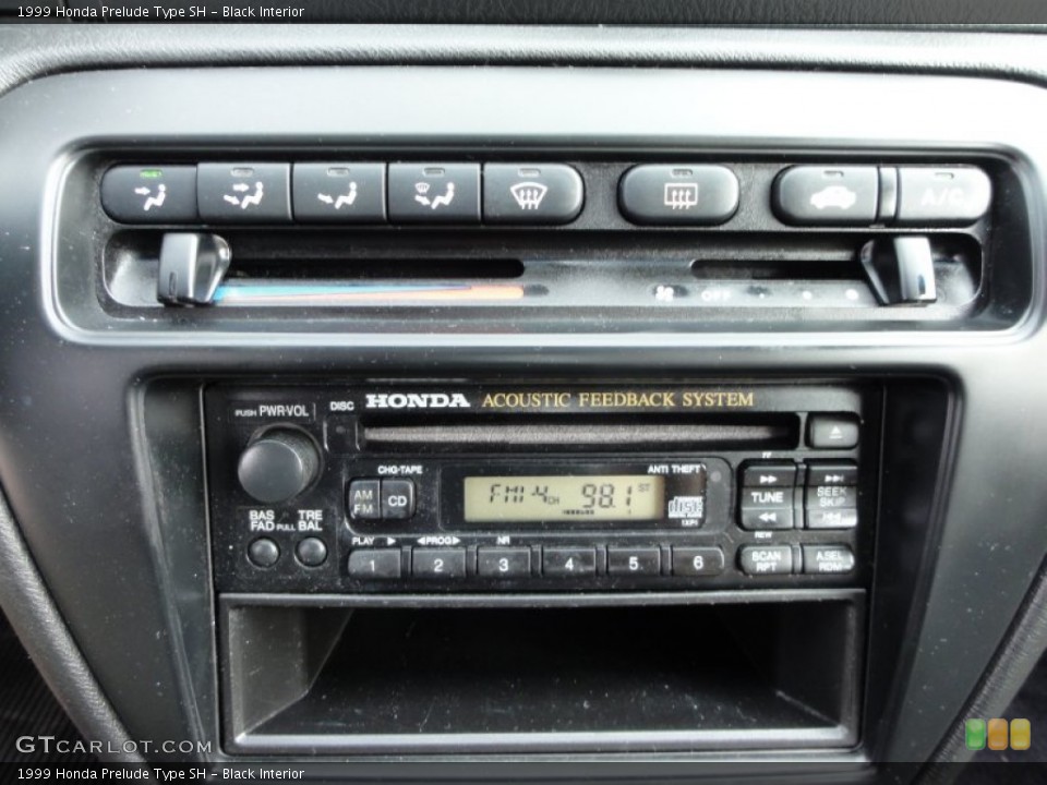 Black Interior Audio System for the 1999 Honda Prelude Type SH #54602036