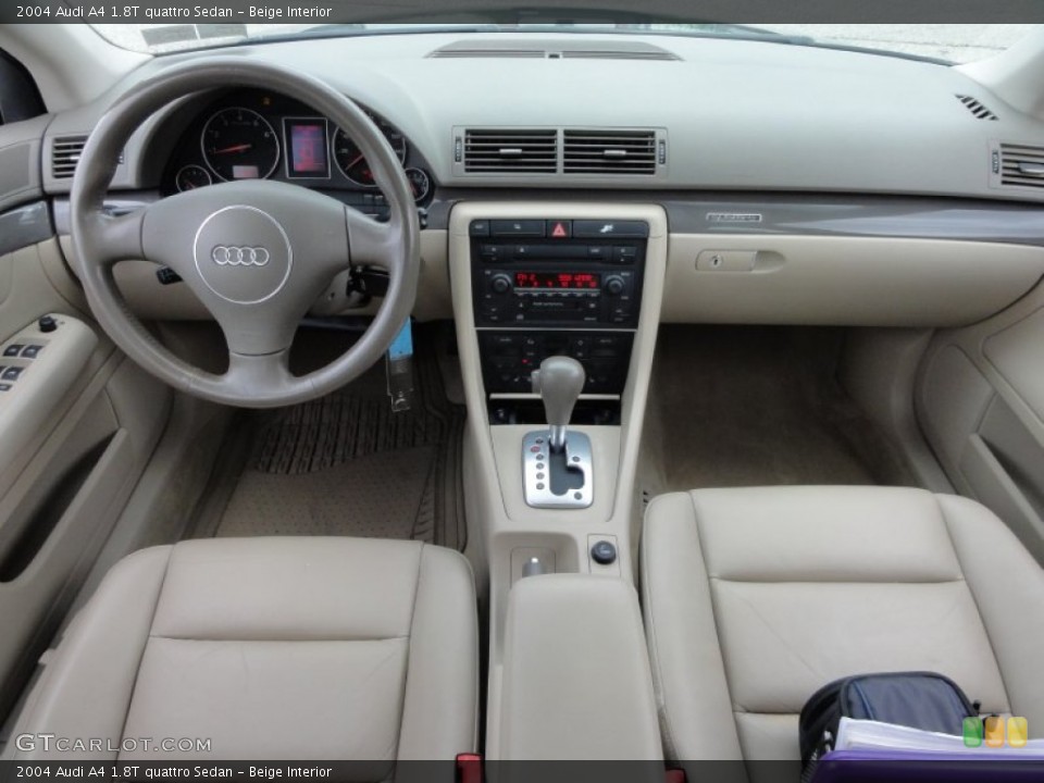 Beige Interior Dashboard for the 2004 Audi A4 1.8T quattro Sedan #54602351