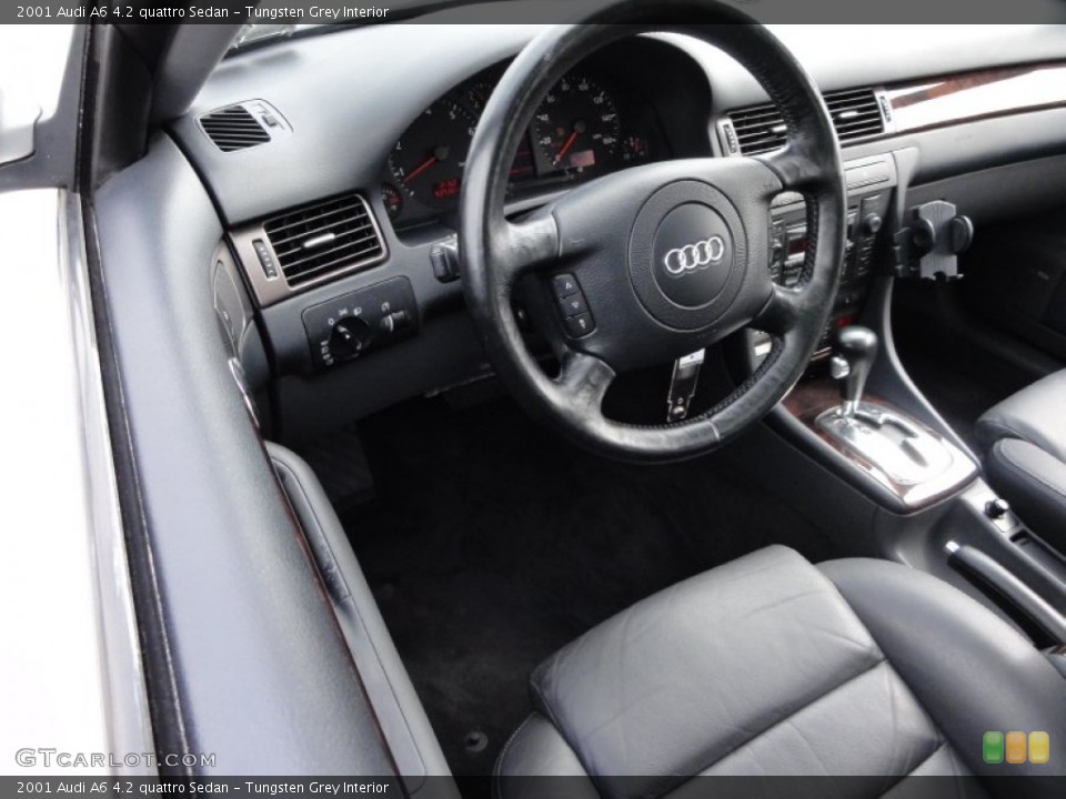 Tungsten Grey Interior Steering Wheel for the 2001 Audi A6 4.2 quattro Sedan #54602651