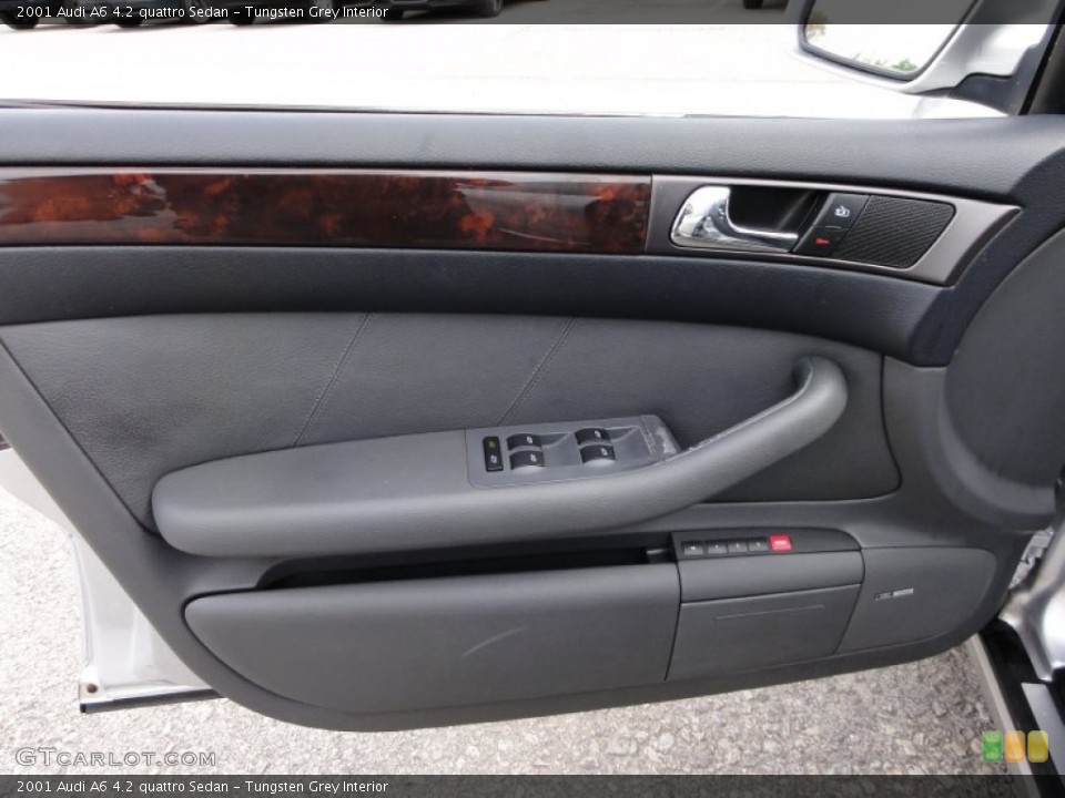 Tungsten Grey Interior Door Panel for the 2001 Audi A6 4.2 quattro Sedan #54602669