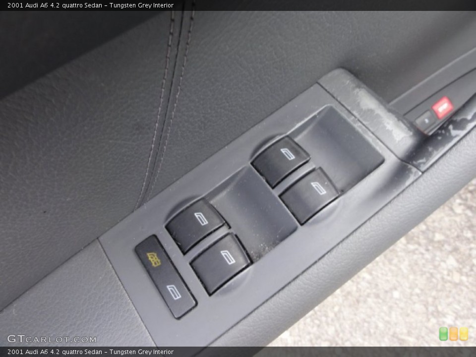 Tungsten Grey Interior Controls for the 2001 Audi A6 4.2 quattro Sedan #54602678