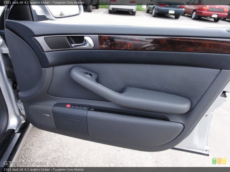 Tungsten Grey Interior Door Panel for the 2001 Audi A6 4.2 quattro Sedan #54602756