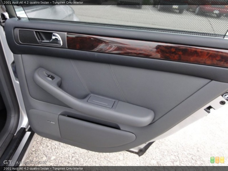 Tungsten Grey Interior Door Panel for the 2001 Audi A6 4.2 quattro Sedan #54602773
