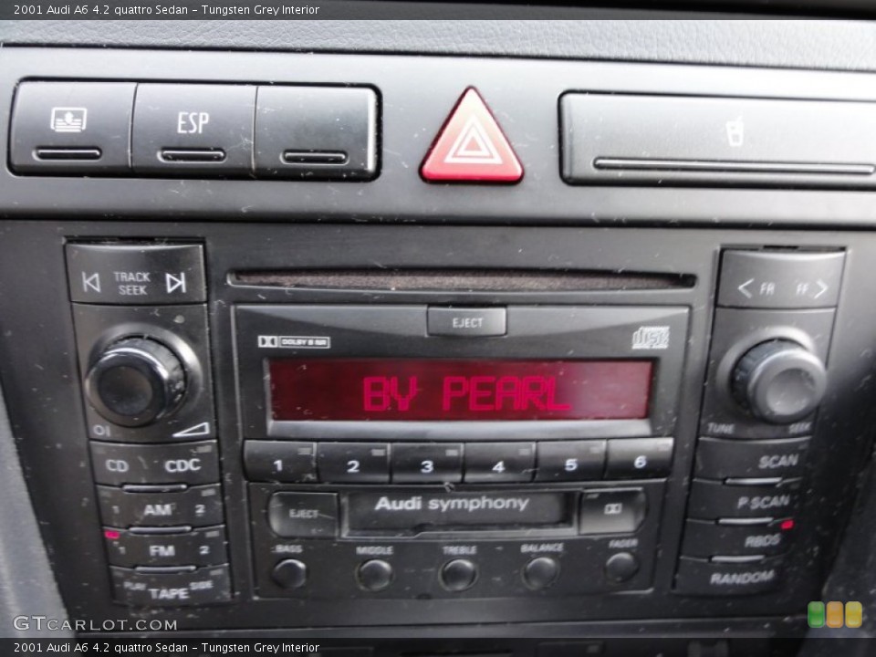 Tungsten Grey Interior Audio System for the 2001 Audi A6 4.2 quattro Sedan #54602944
