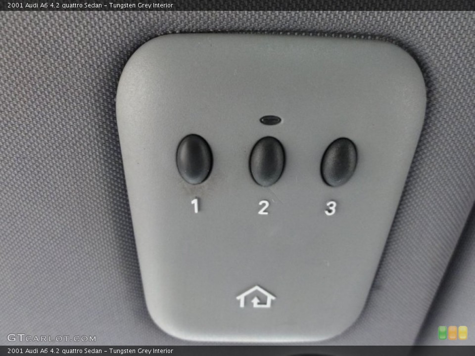 Tungsten Grey Interior Controls for the 2001 Audi A6 4.2 quattro Sedan #54602982