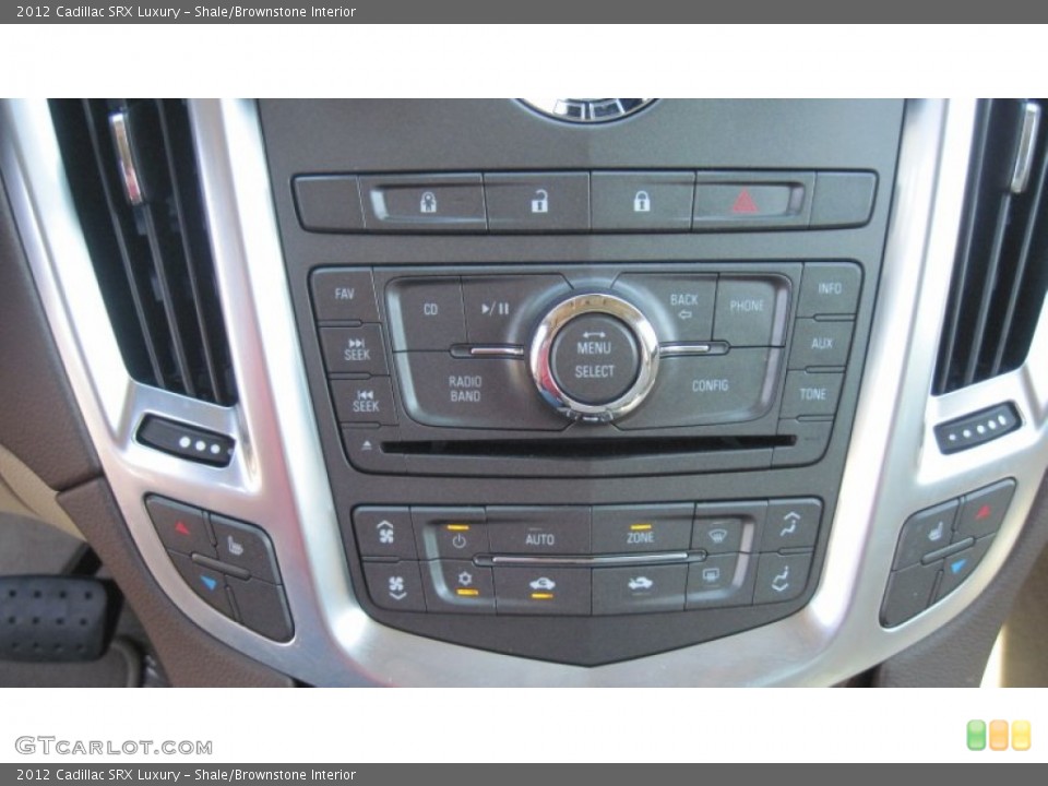 Shale/Brownstone Interior Controls for the 2012 Cadillac SRX Luxury #54603350