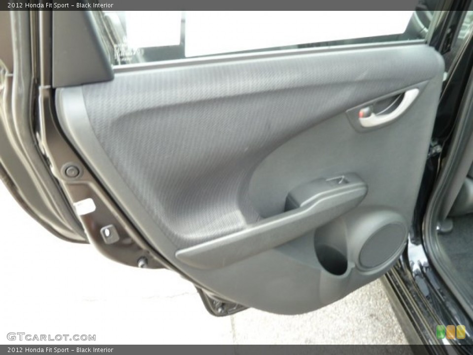 Black Interior Door Panel for the 2012 Honda Fit Sport #54603563