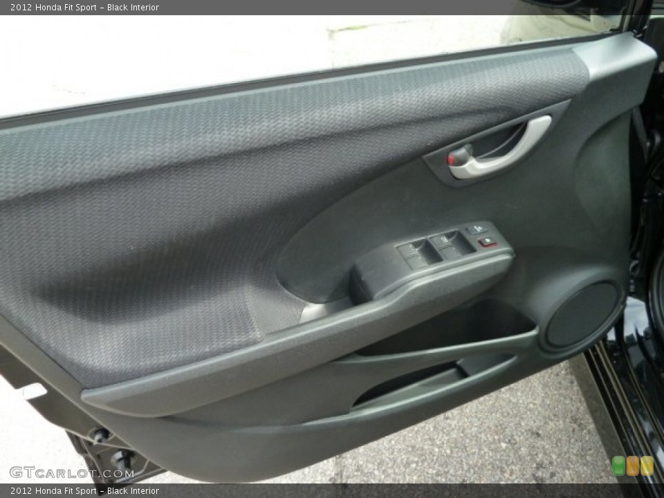 Black Interior Door Panel for the 2012 Honda Fit Sport #54603573