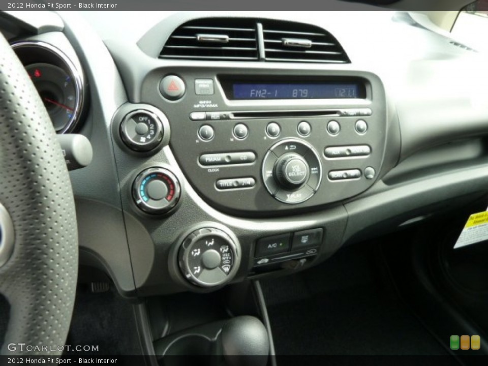 Black Interior Controls for the 2012 Honda Fit Sport #54603606