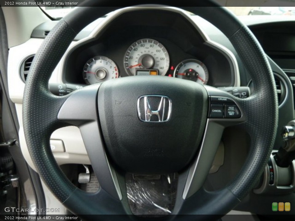 Gray Interior Steering Wheel for the 2012 Honda Pilot LX 4WD #54604348