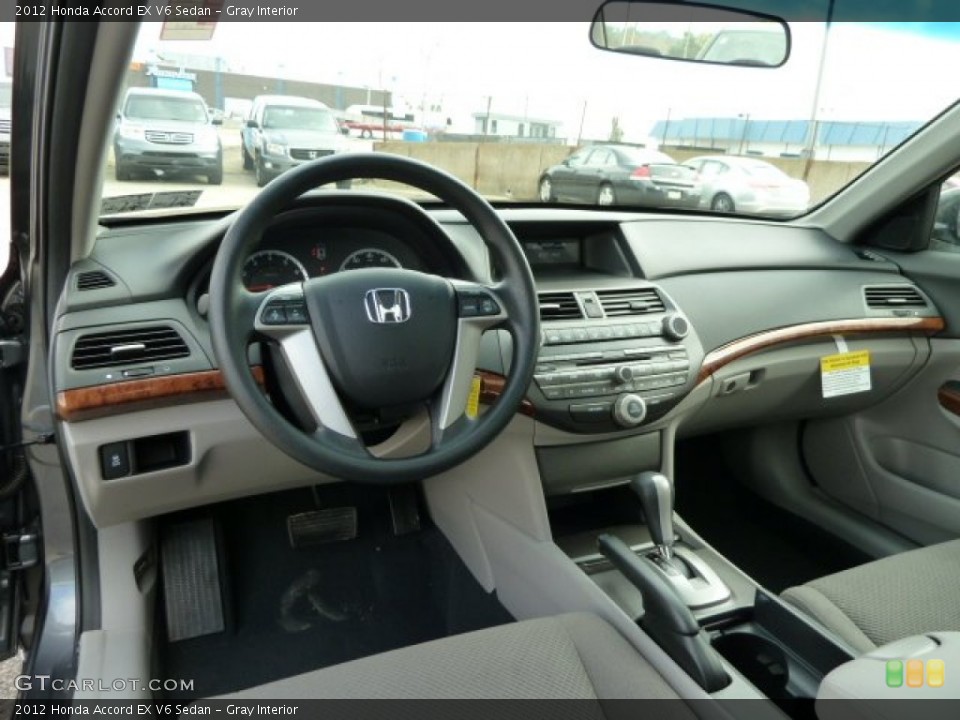 Gray Interior Dashboard for the 2012 Honda Accord EX V6 Sedan #54604484