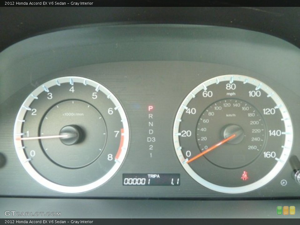 Gray Interior Gauges for the 2012 Honda Accord EX V6 Sedan #54604547