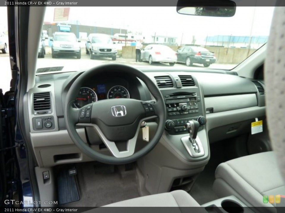 Gray Interior Dashboard for the 2011 Honda CR-V EX 4WD #54604658