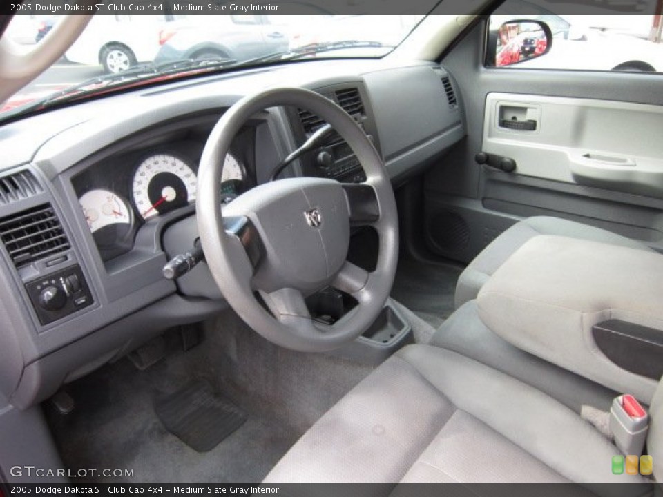 Medium Slate Gray Interior Prime Interior for the 2005 Dodge Dakota ST Club Cab 4x4 #54604889
