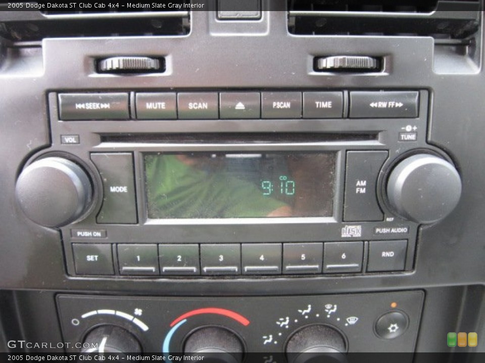 Medium Slate Gray Interior Audio System for the 2005 Dodge Dakota ST Club Cab 4x4 #54605003