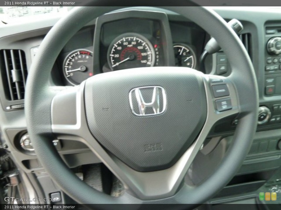 Black Interior Steering Wheel for the 2011 Honda Ridgeline RT #54605033