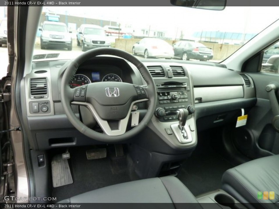 Black Interior Dashboard for the 2011 Honda CR-V EX-L 4WD #54605171