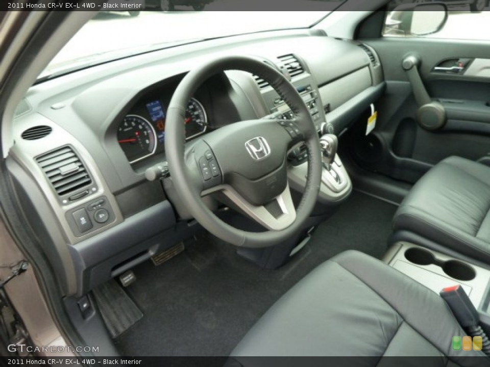Black Interior Prime Interior for the 2011 Honda CR-V EX-L 4WD #54605207
