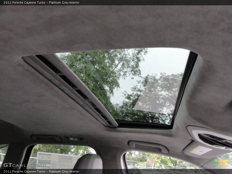 Platinum Grey Interior Sunroof for the 2011 Porsche Cayenne Turbo #54605341