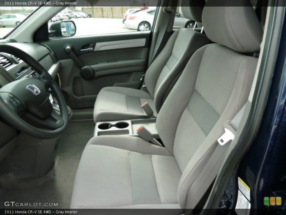 Gray Interior Photo for the 2011 Honda CR-V SE 4WD #54605497