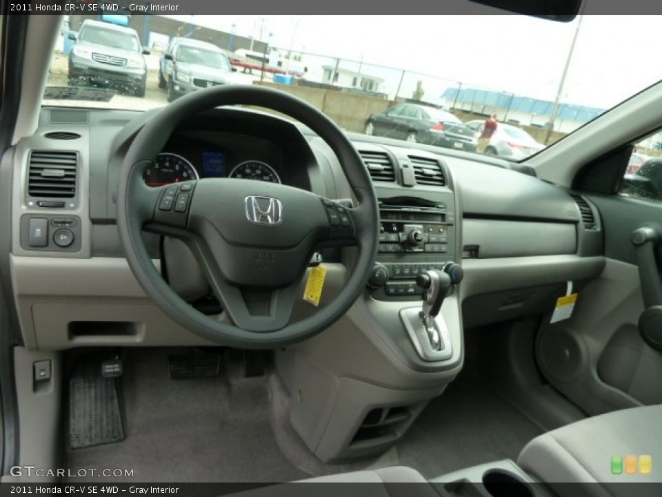 Gray Interior Dashboard for the 2011 Honda CR-V SE 4WD #54605513
