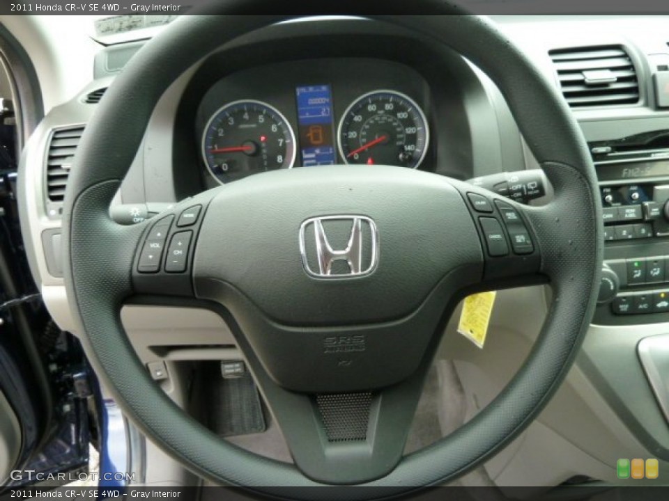 Gray Interior Steering Wheel for the 2011 Honda CR-V SE 4WD #54605544