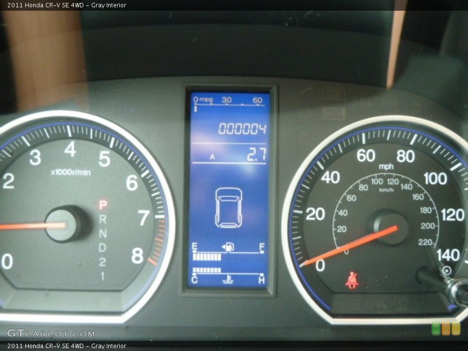 Gray Interior Gauges for the 2011 Honda CR-V SE 4WD #54605574