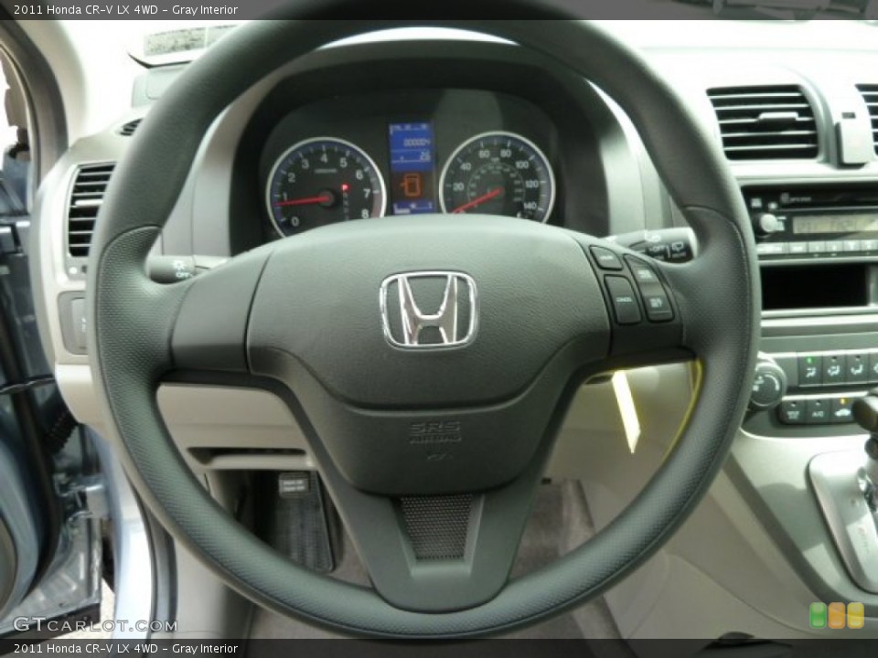 Gray Interior Steering Wheel for the 2011 Honda CR-V LX 4WD #54605724