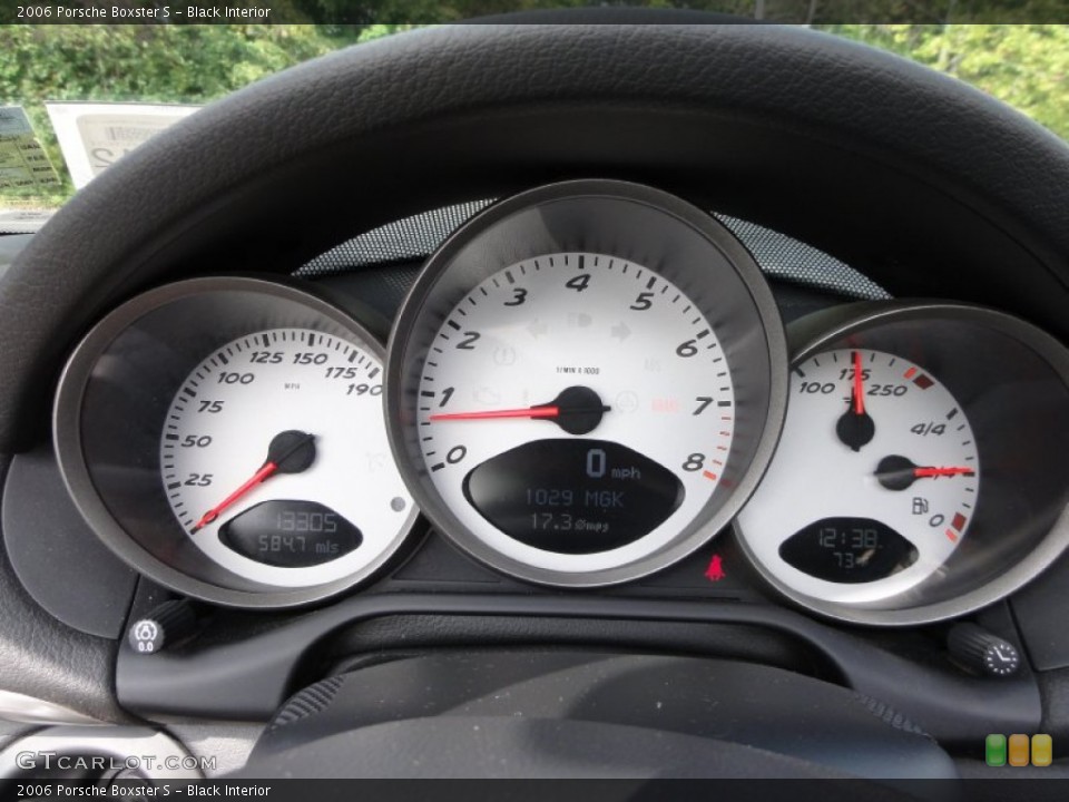 Black Interior Gauges for the 2006 Porsche Boxster S #54606222