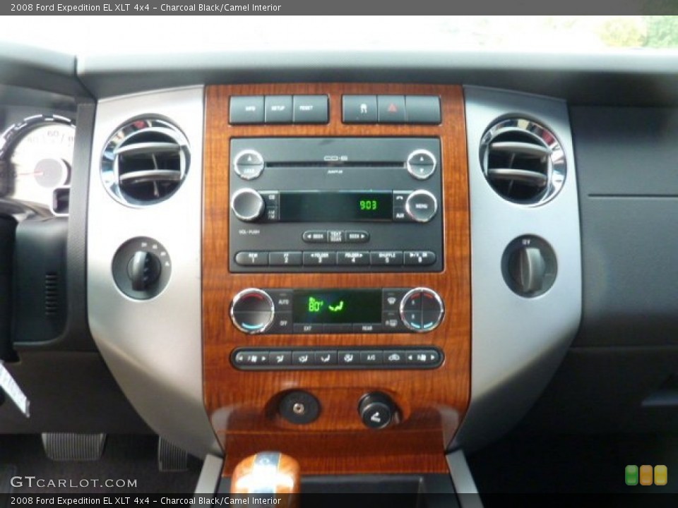 Charcoal Black/Camel Interior Controls for the 2008 Ford Expedition EL XLT 4x4 #54606858
