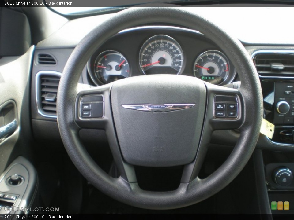 Black Interior Steering Wheel for the 2011 Chrysler 200 LX #54607899