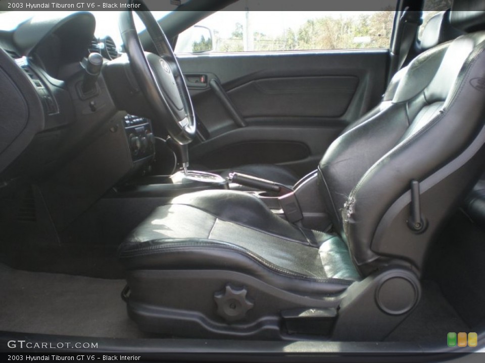 Black Interior Photo for the 2003 Hyundai Tiburon GT V6 #54608025