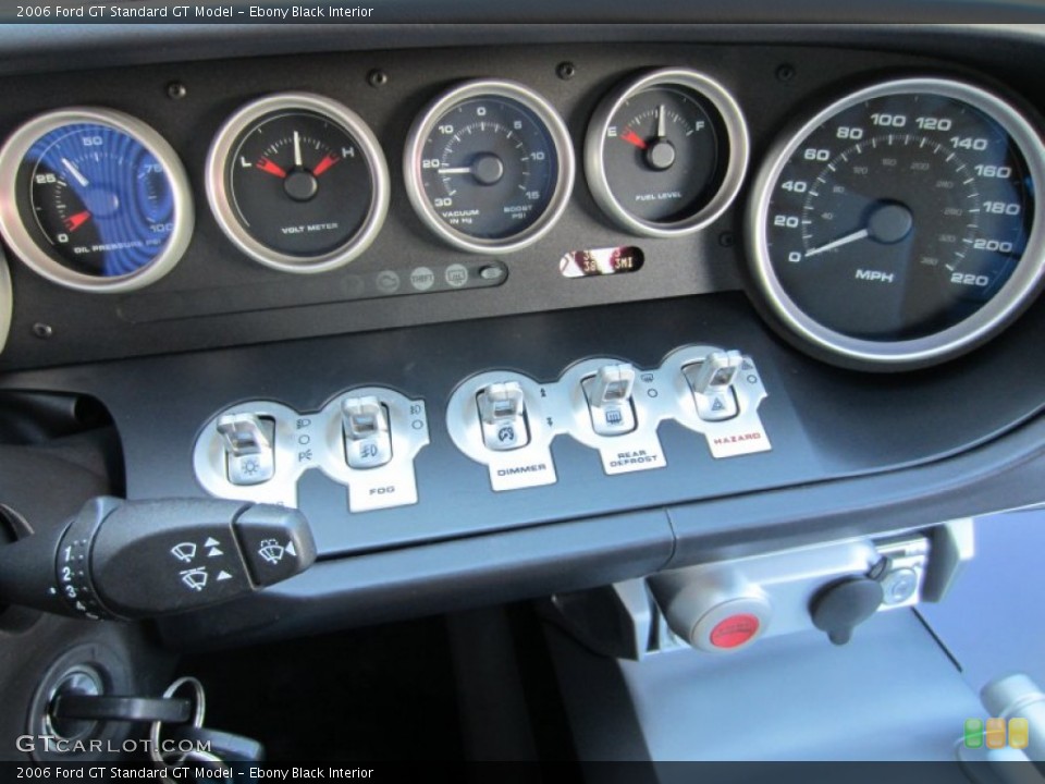 Ebony Black Interior Gauges for the 2006 Ford GT  #54608517