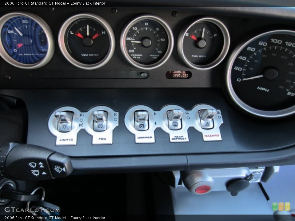 Ebony Black Interior Gauges for the 2006 Ford GT  #54608534