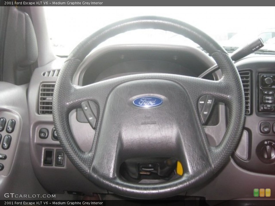 Medium Graphite Grey Interior Steering Wheel for the 2001 Ford Escape XLT V6 #54608764