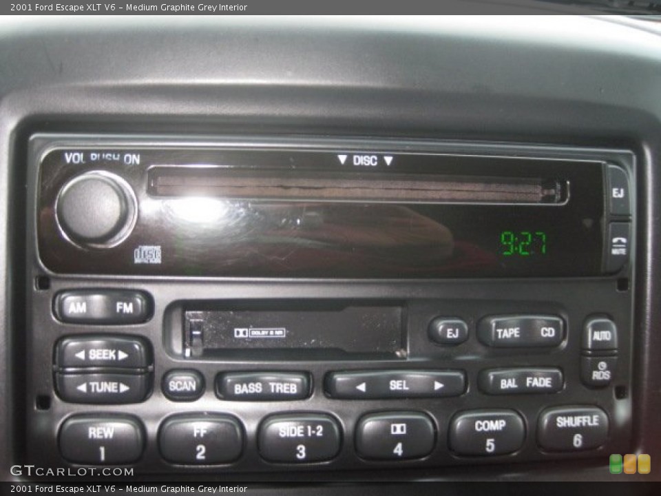 Medium Graphite Grey Interior Audio System for the 2001 Ford Escape XLT V6 #54608774