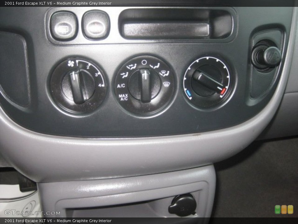 Medium Graphite Grey Interior Controls for the 2001 Ford Escape XLT V6 #54608781