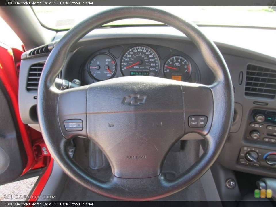 Dark Pewter Interior Steering Wheel for the 2000 Chevrolet Monte Carlo LS #54609162