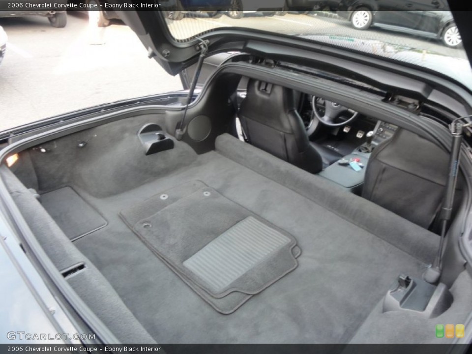 Ebony Black Interior Trunk for the 2006 Chevrolet Corvette Coupe #54610359