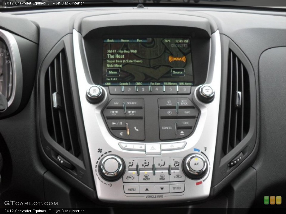 Jet Black Interior Controls for the 2012 Chevrolet Equinox LT #54612382