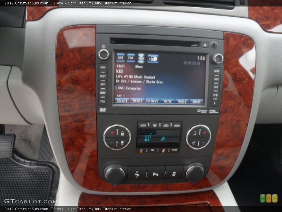 Light Titanium/Dark Titanium Interior Controls for the 2012 Chevrolet Suburban LTZ 4x4 #54612597