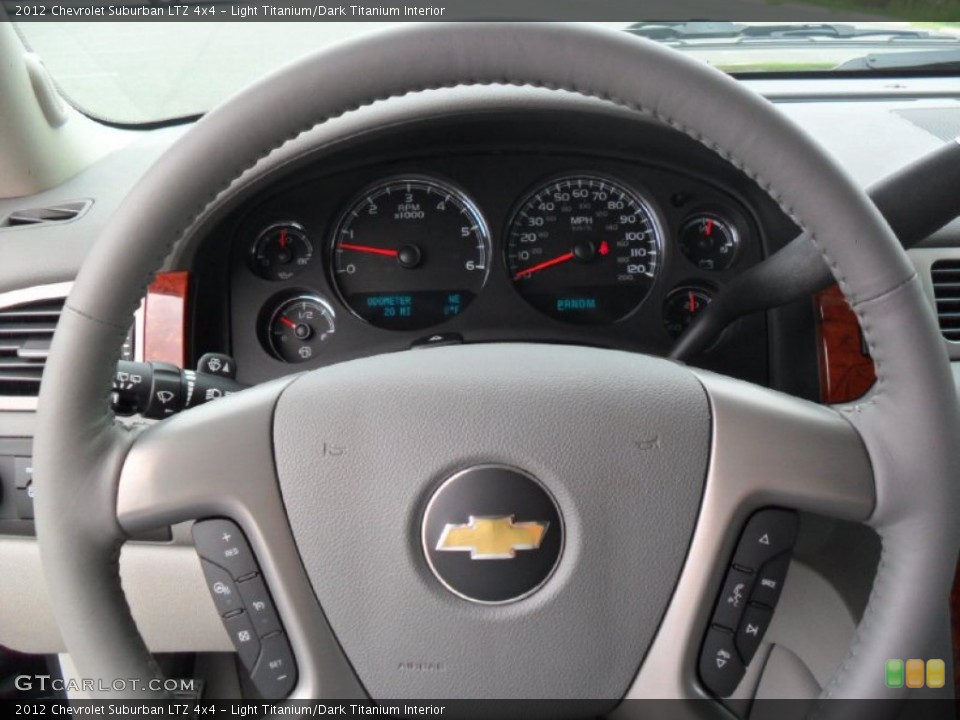 Light Titanium/Dark Titanium Interior Steering Wheel for the 2012 Chevrolet Suburban LTZ 4x4 #54612606