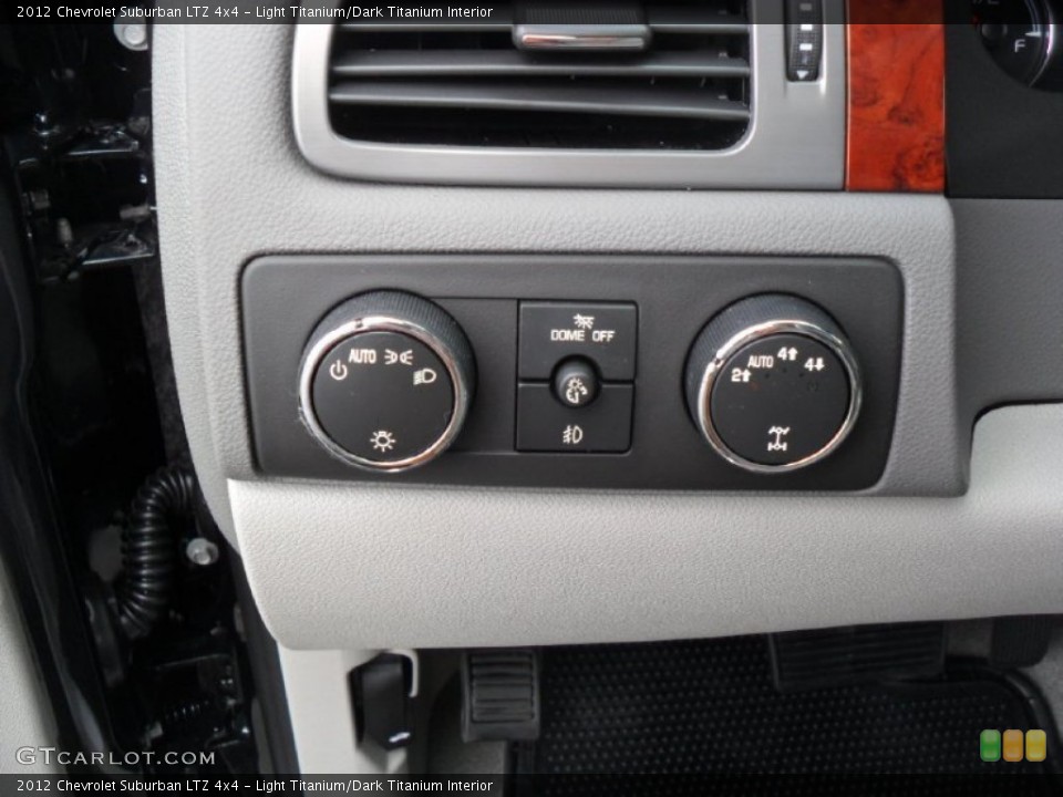 Light Titanium/Dark Titanium Interior Controls for the 2012 Chevrolet Suburban LTZ 4x4 #54612624